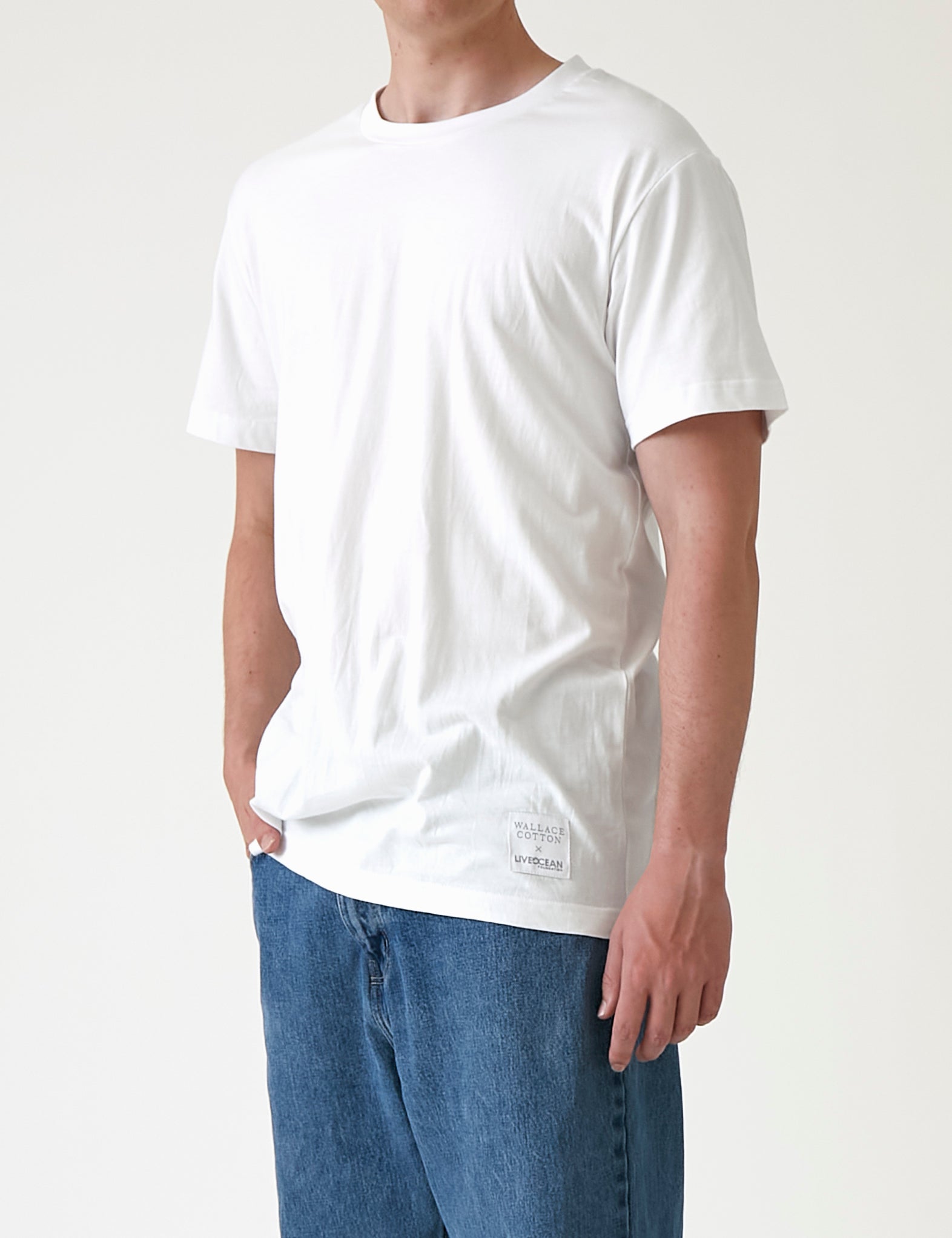 Live Ocean Men's Charity Tee Shirt | White-1