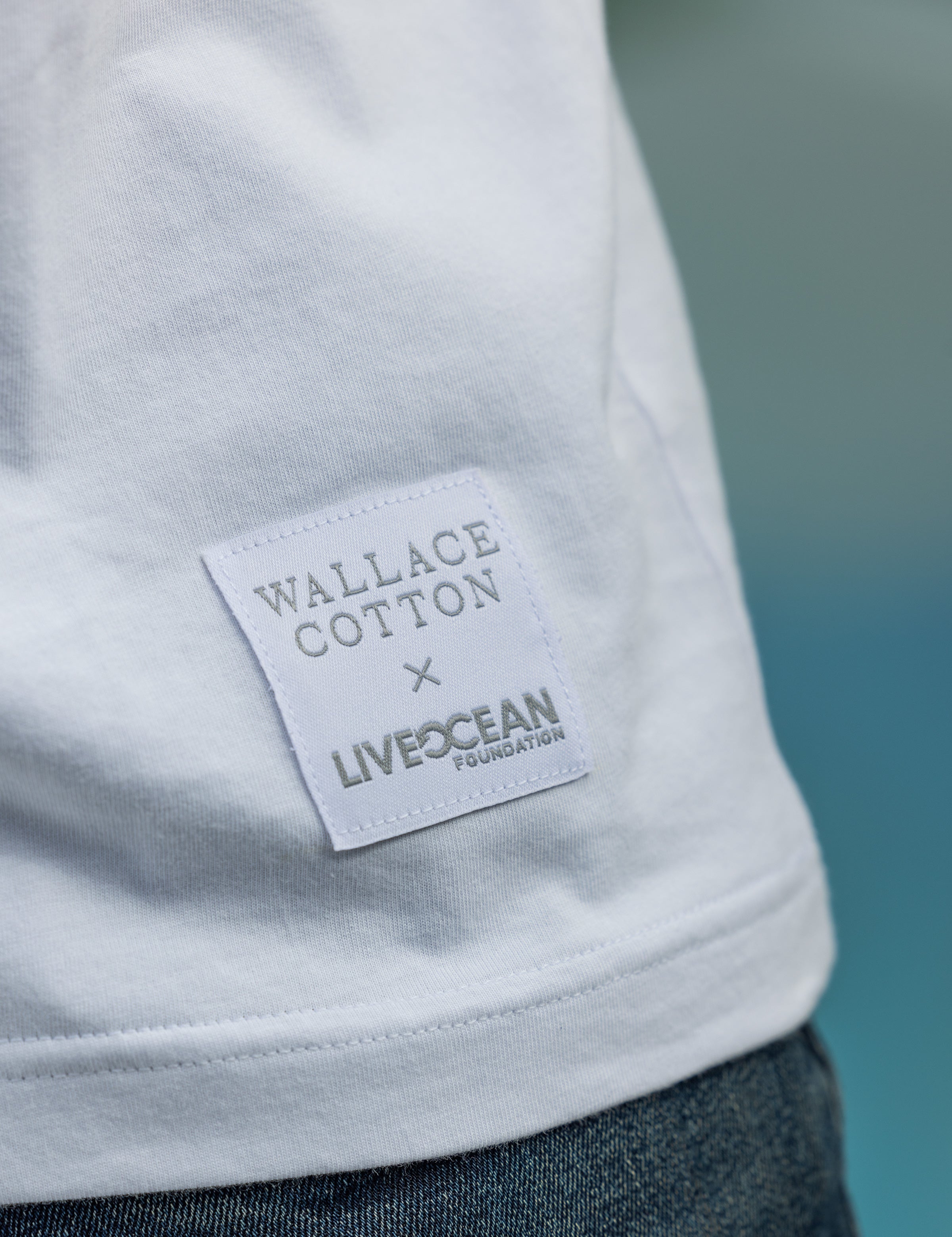 Live Ocean Men's Charity Tee Shirt | White-3