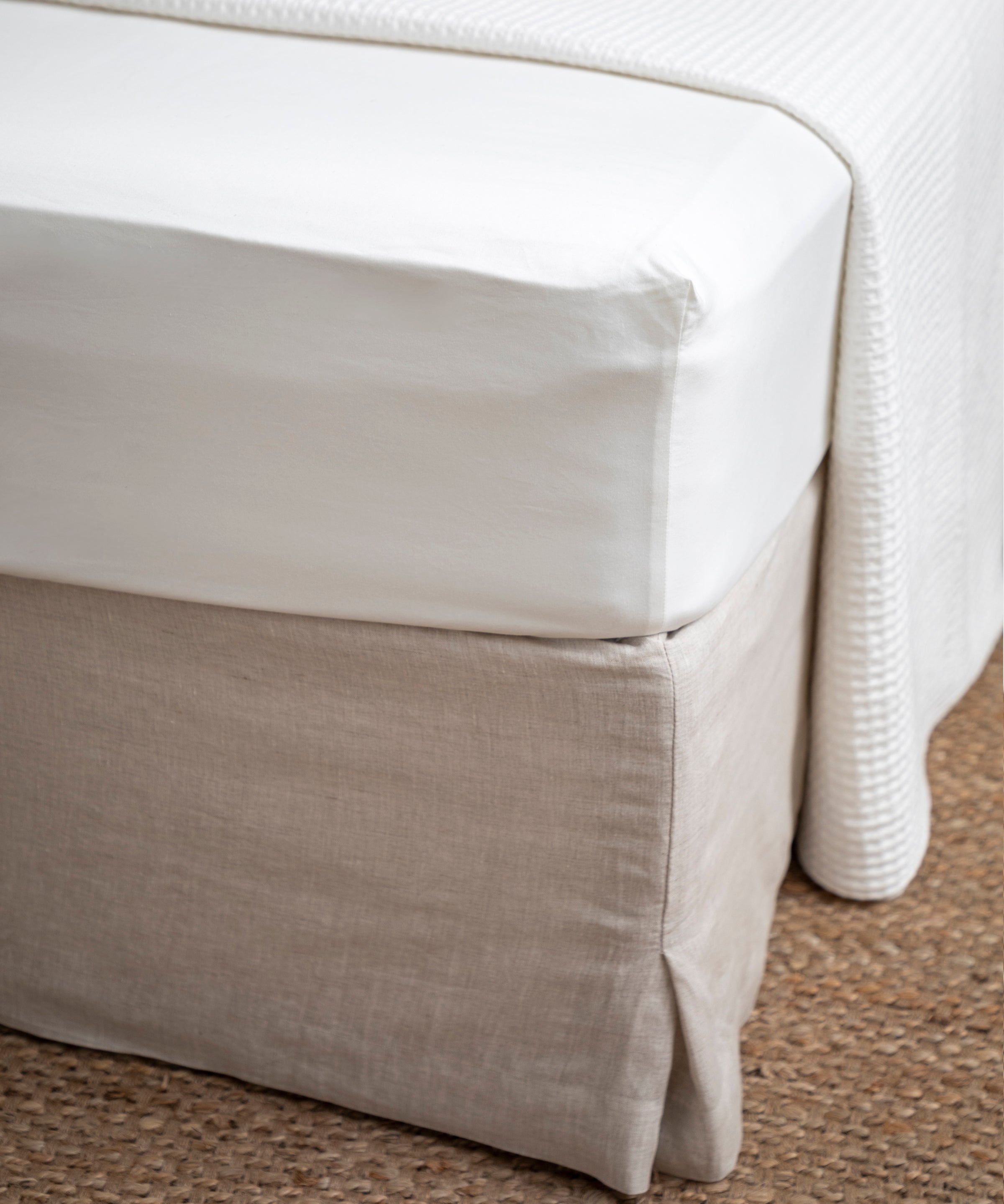 Loft Linen Bed Skirt | Natural-1
