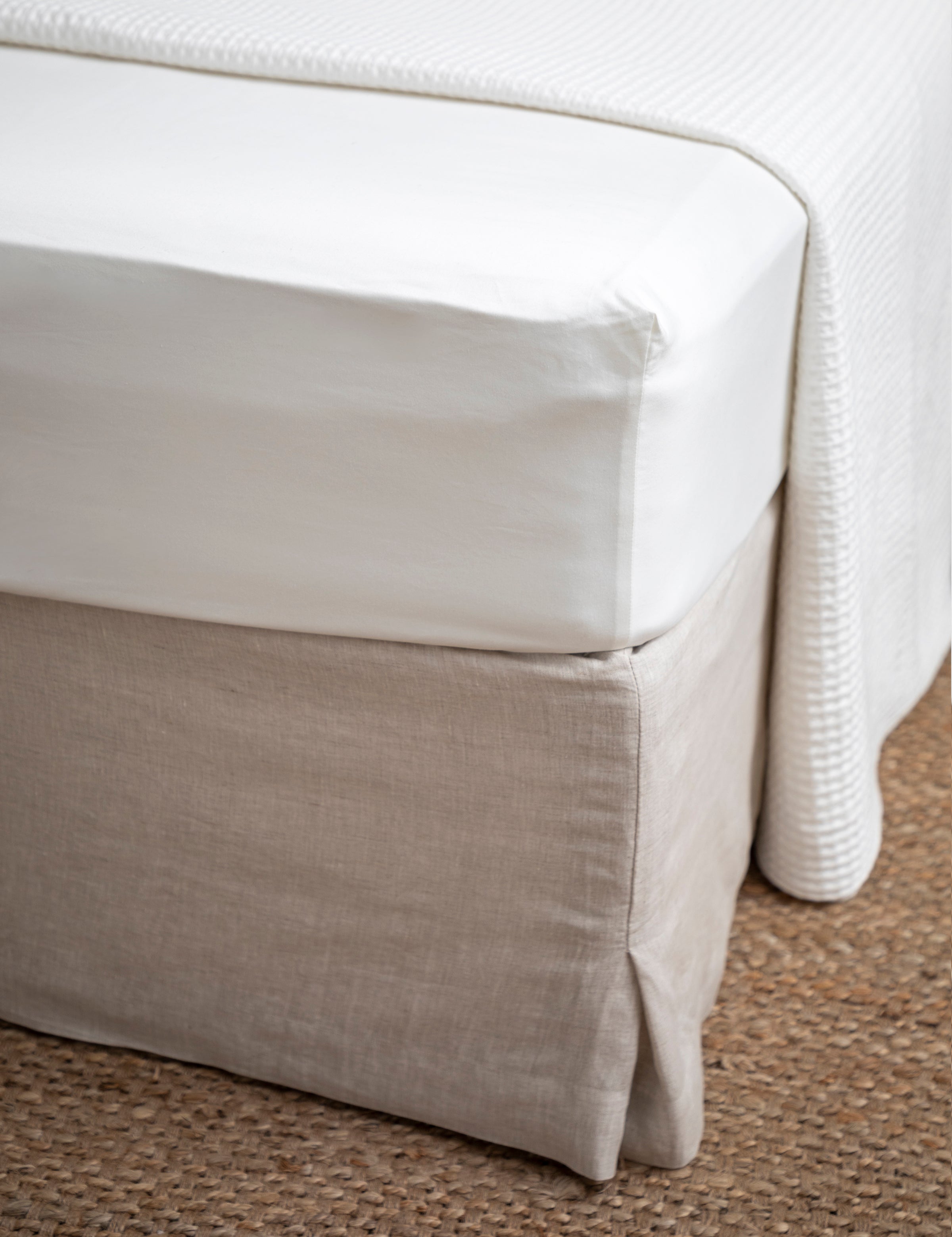 Loft Linen Bed Skirt | Natural-1