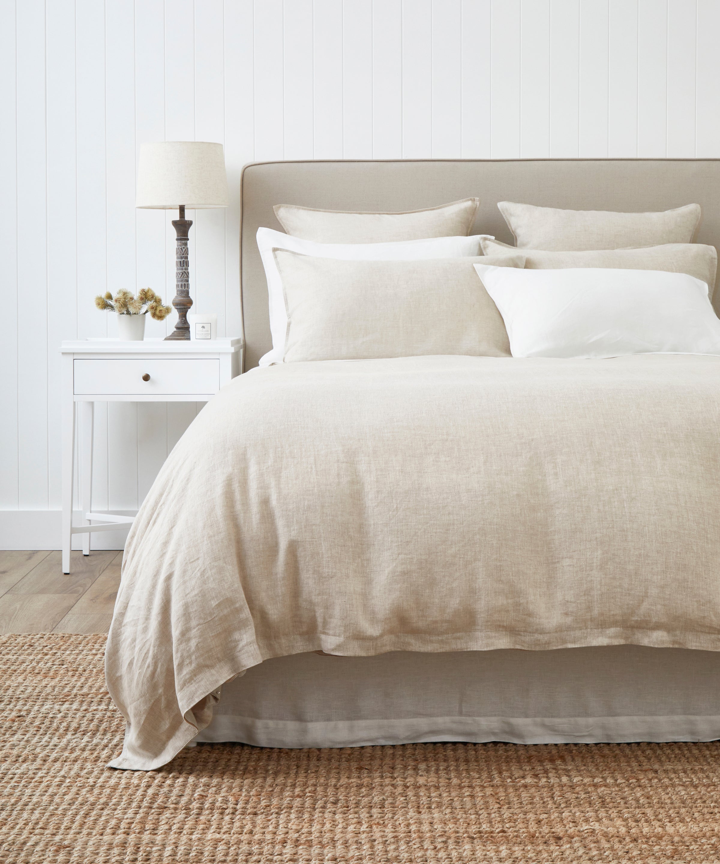 Loft Linen Duvet Cover Set | Natural-1