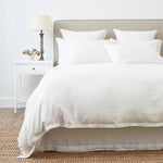 Loft Linen Duvet Cover Set | White-1