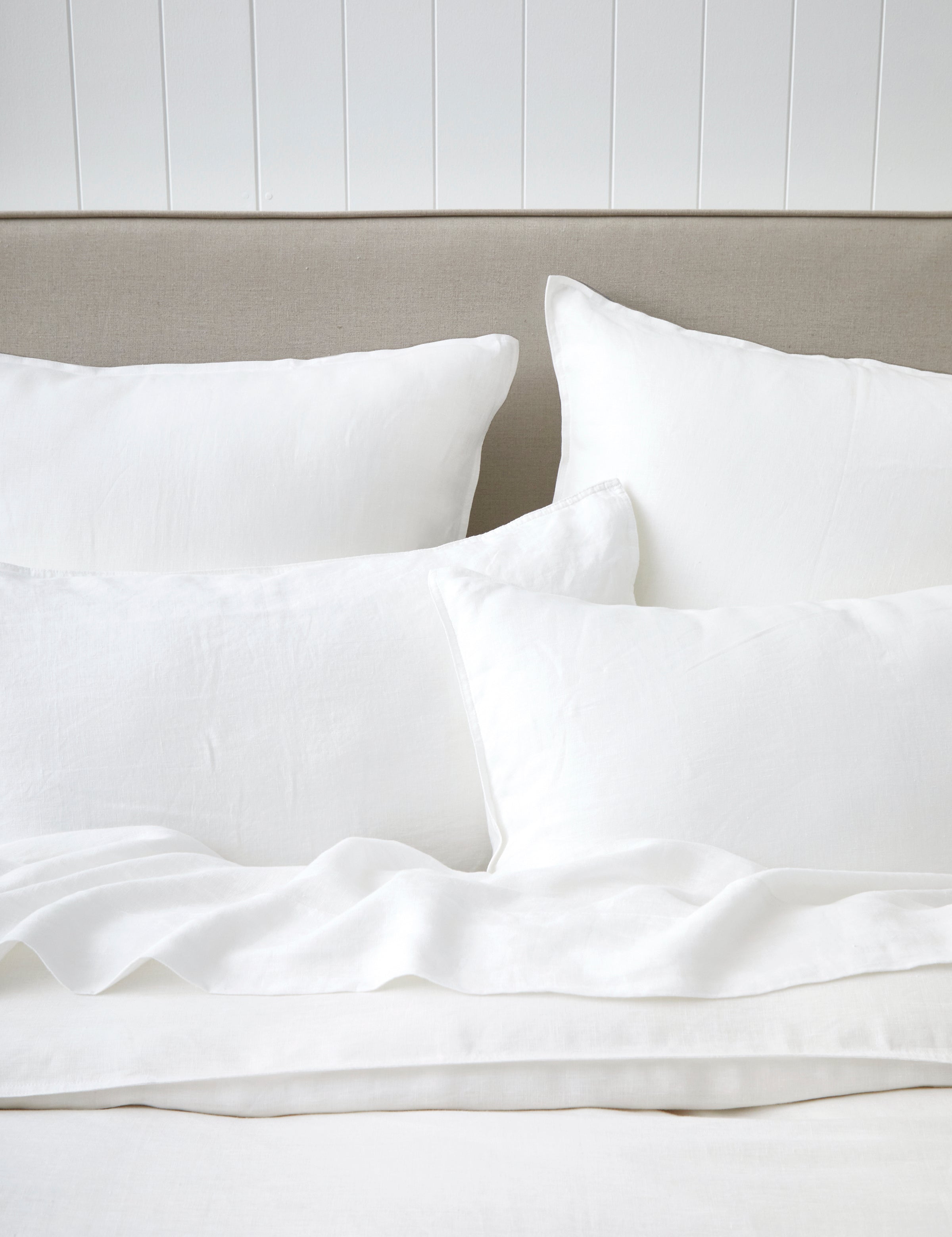 Loft Linen Duvet Cover Set | White-2