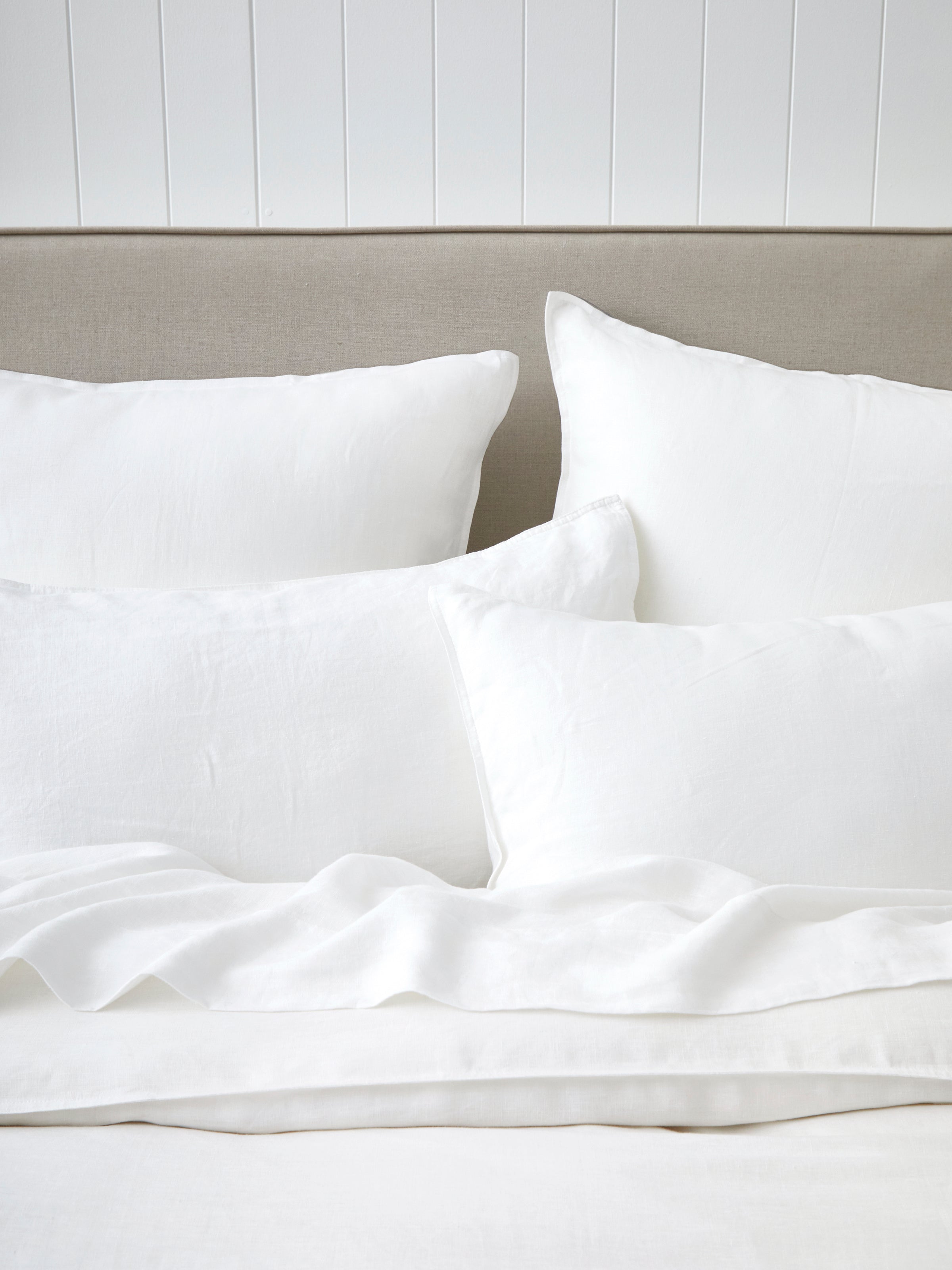 Loft Linen Duvet Cover Set | White-2