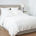 Loft Linen Duvet Cover Set | White-3