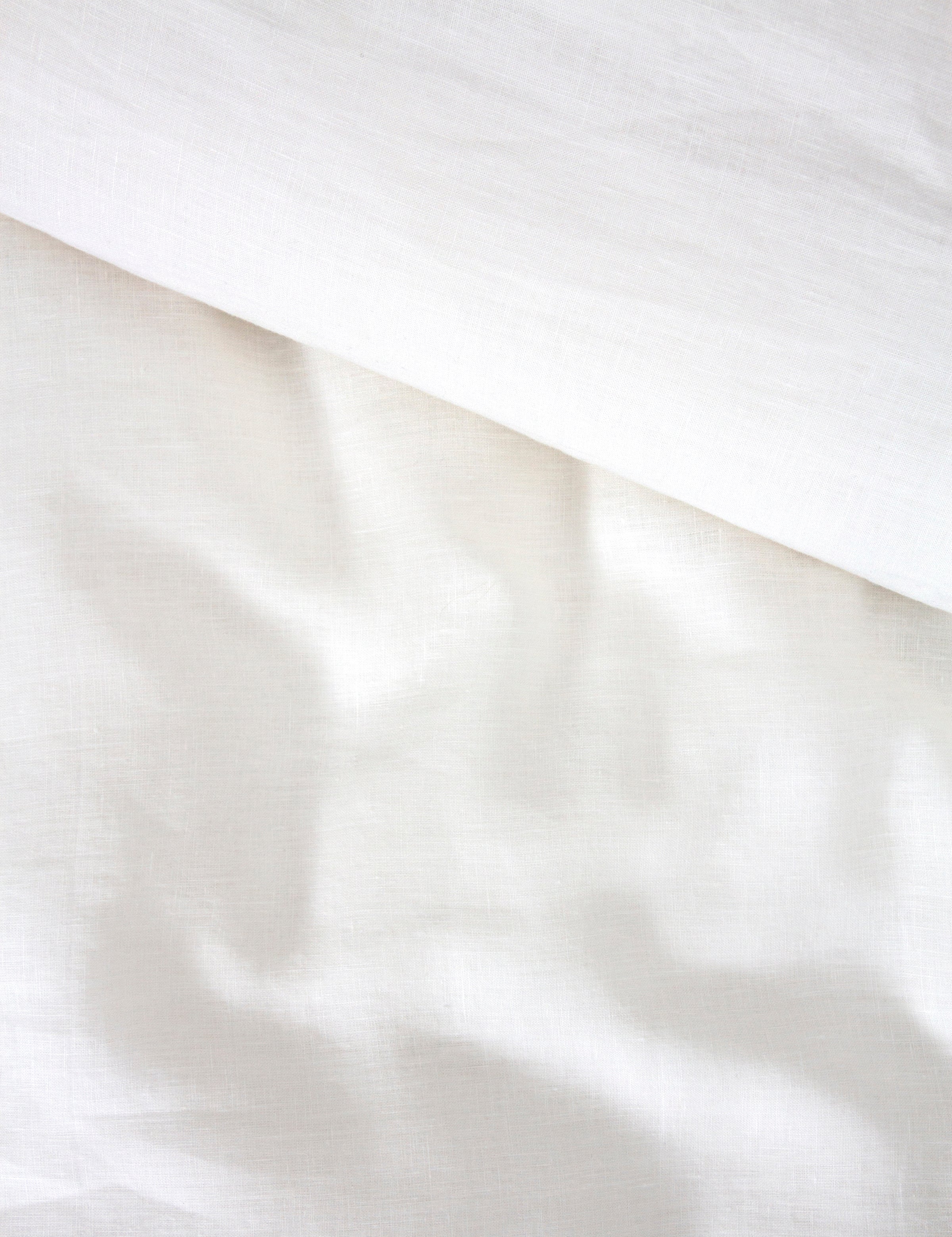 Loft Linen Duvet Cover Set | White-4
