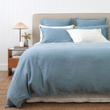Loft Linen Duvet Cover Set in Coast Blue | Coast Blue-1