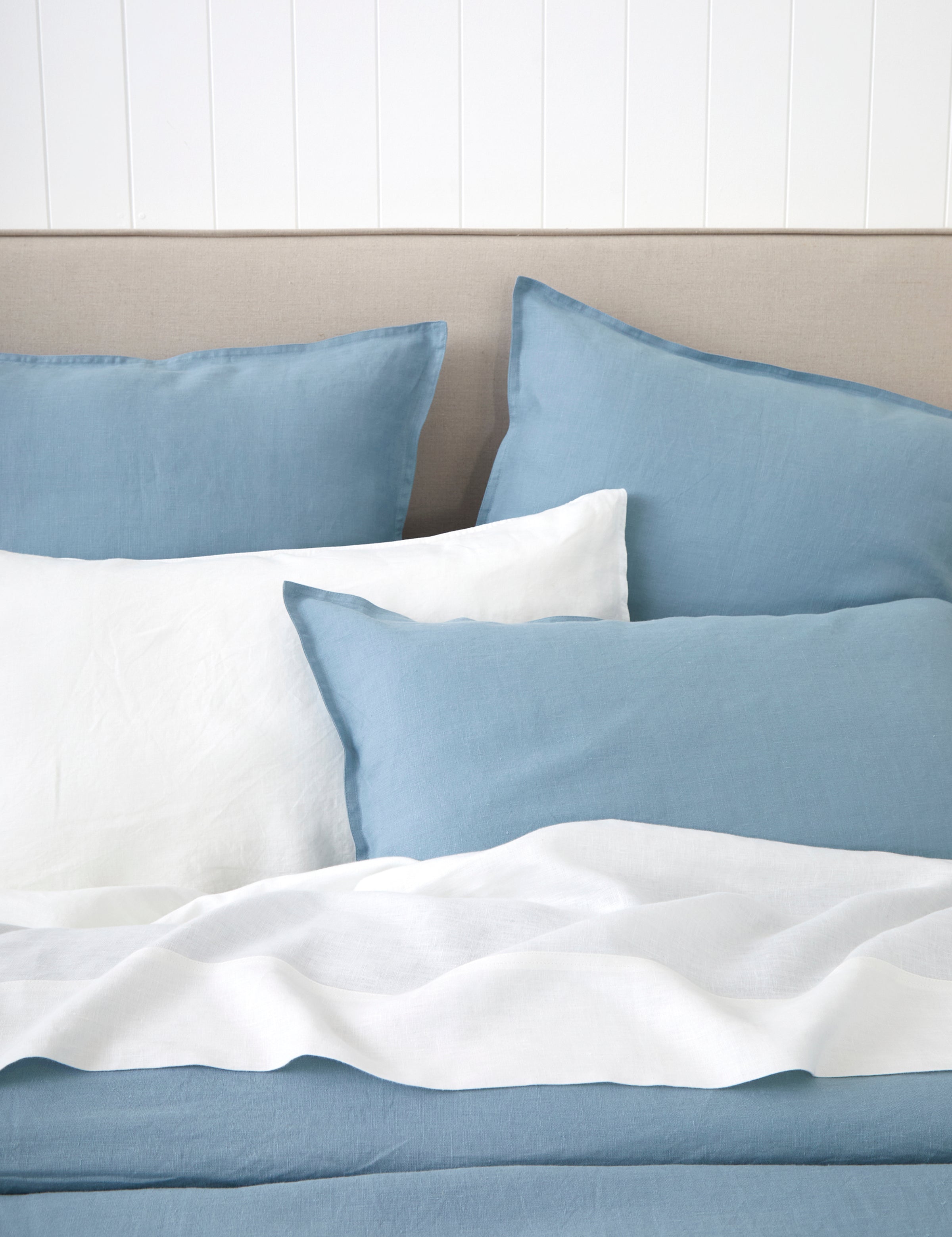 Loft Linen Duvet Cover Set in Coast Blue | Coast Blue-2