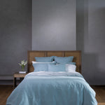 Loft Linen Duvet Cover Set in Coast Blue | Coast Blue-5