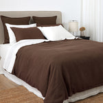 Loft Linen Duvet Cover Set in Cocoa | Cocoa-3