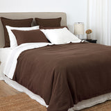 Loft Linen Duvet Cover Set in Cocoa | Cocoa-3
