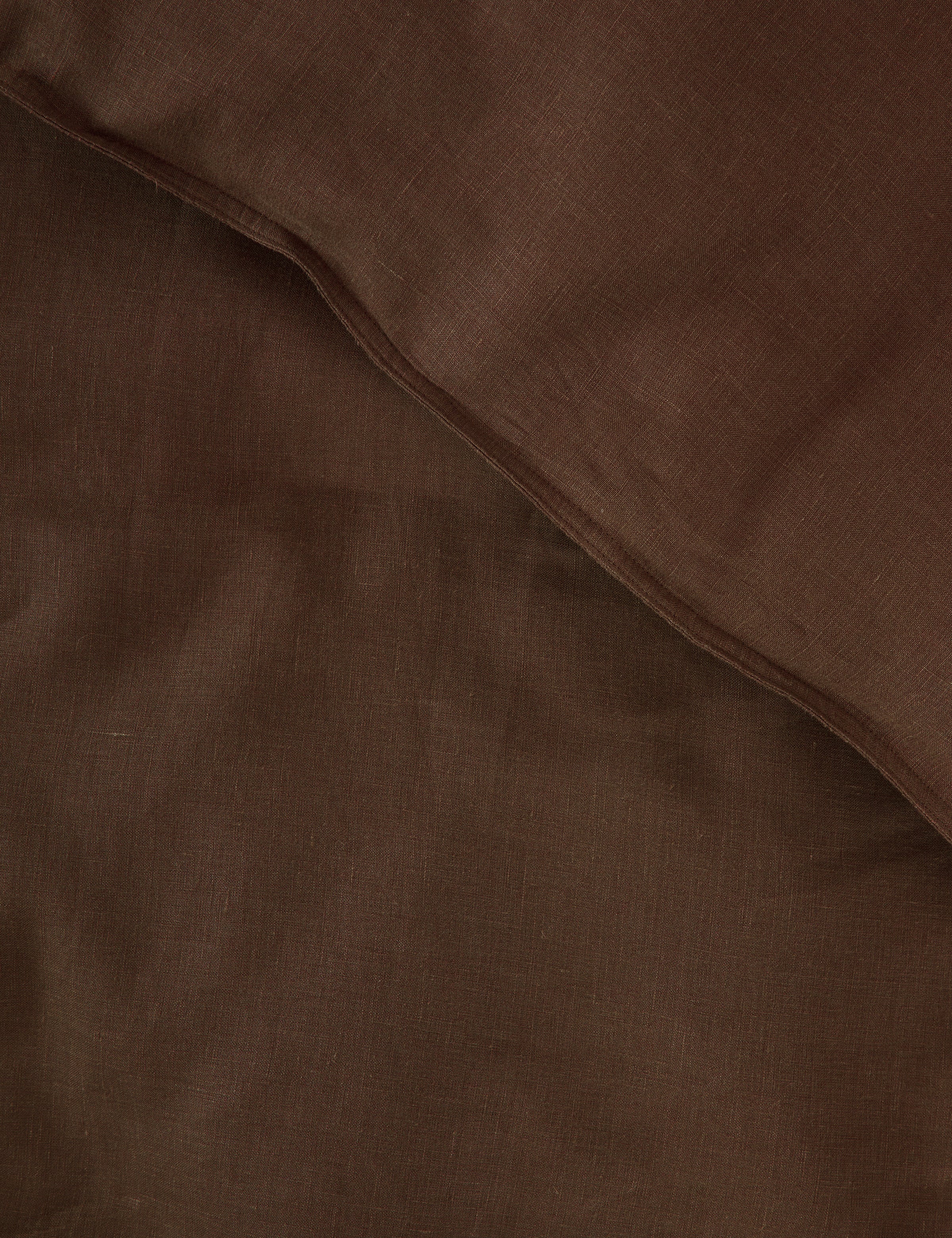 Loft Linen Duvet Cover Set in Cocoa | Cocoa-4