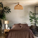 Loft Linen Duvet Cover Set in Cocoa | Cocoa-5