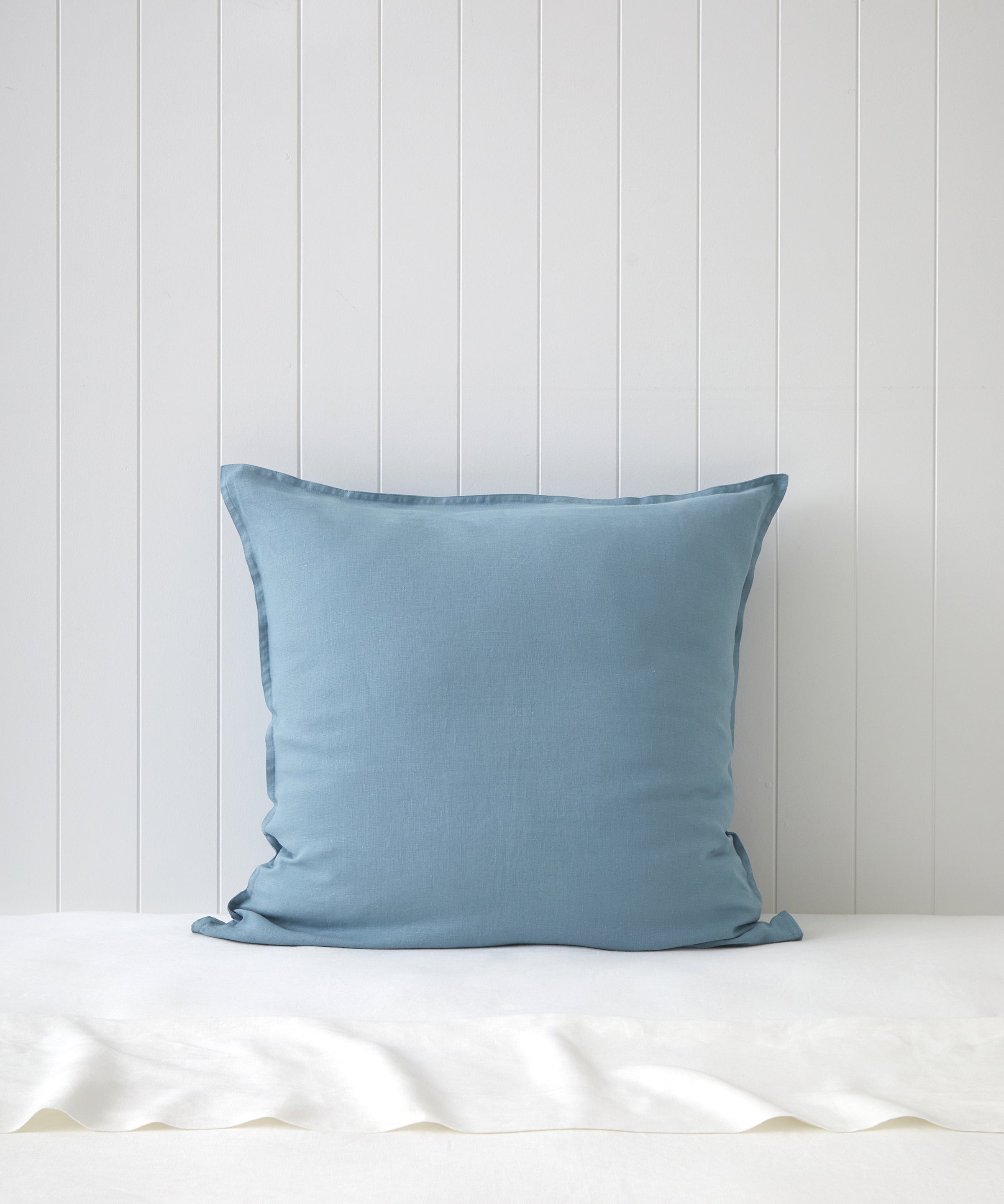 Loft Linen European Pillowcase in Coast Blue | Coast Blue-1
