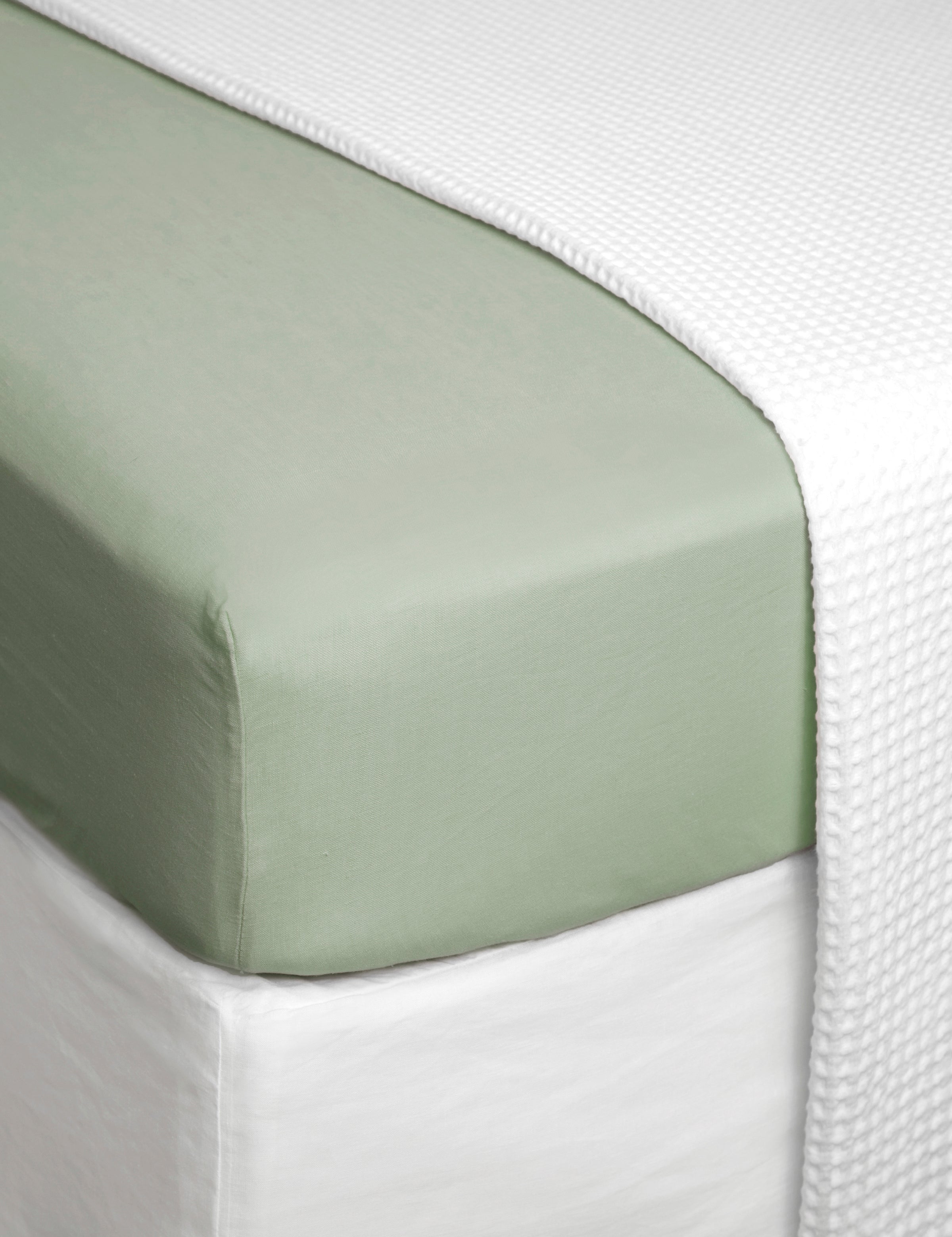 Loft Linen Fitted Sheet | Willow-1