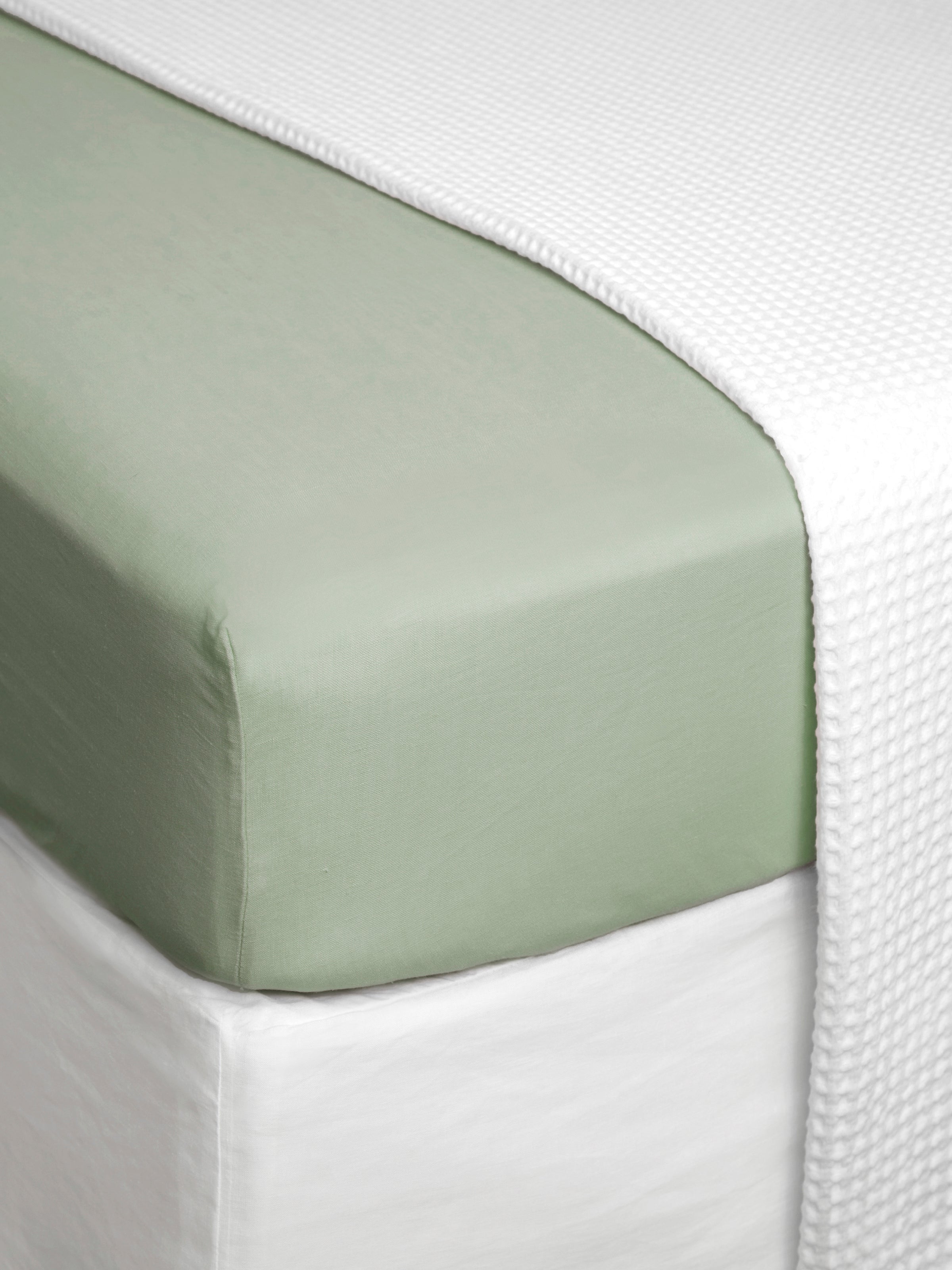 Loft Linen Fitted Sheet | Willow-1