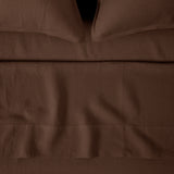Loft Linen Flat Sheet in Cocoa | Cocoa-1