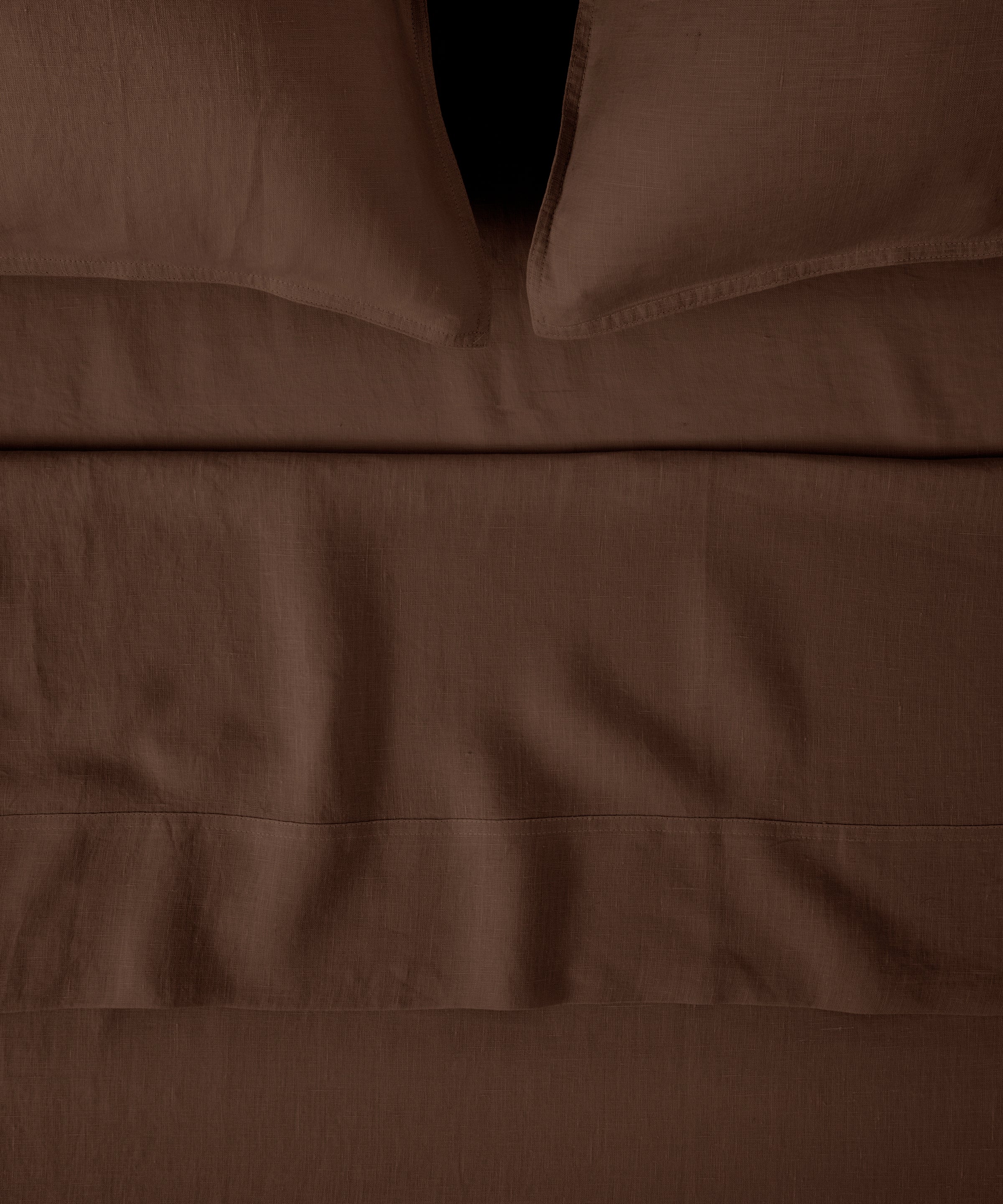 Loft Linen Flat Sheet in Cocoa | Cocoa-1