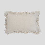 Loft Linen Frill Pillowcase Set | Natural-1