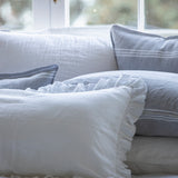 Loft Linen Frill Pillowcase Set | White-3