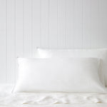 Loft Linen Lodge Pillowcase Set in White | White-1