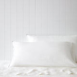 Loft Linen Lodge Pillowcase Set in White | White-1