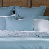 Loft Linen Rectangle Cushion Cover in Coast Blue | Coast Blue-2