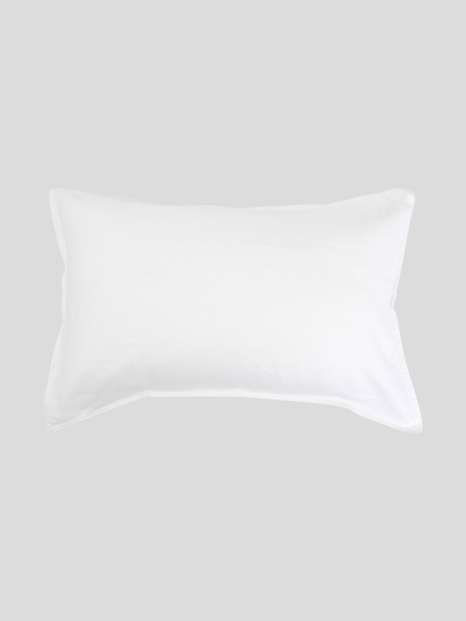 Loft Linen Standard Pillowcase Set | White-1