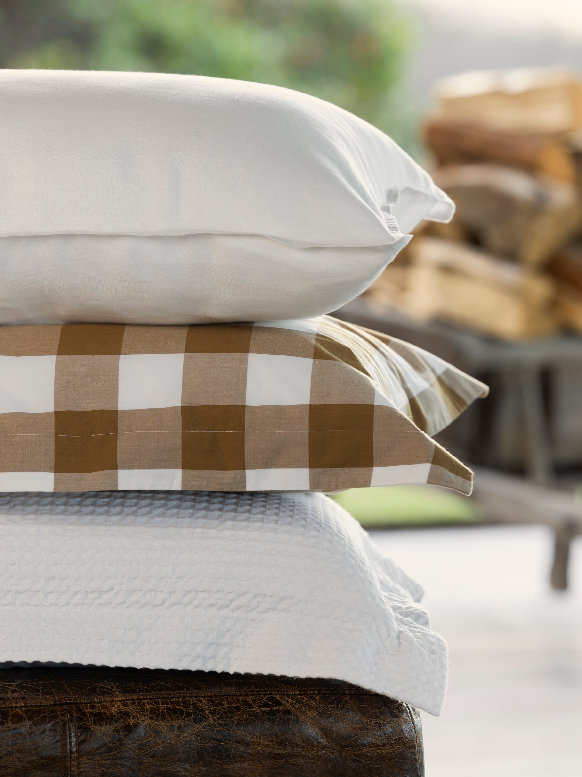 Loft Linen Standard Pillowcase Set | White-3