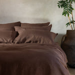 Loft Linen Standard Pillowcase Set in Cocoa | Cocoa-2