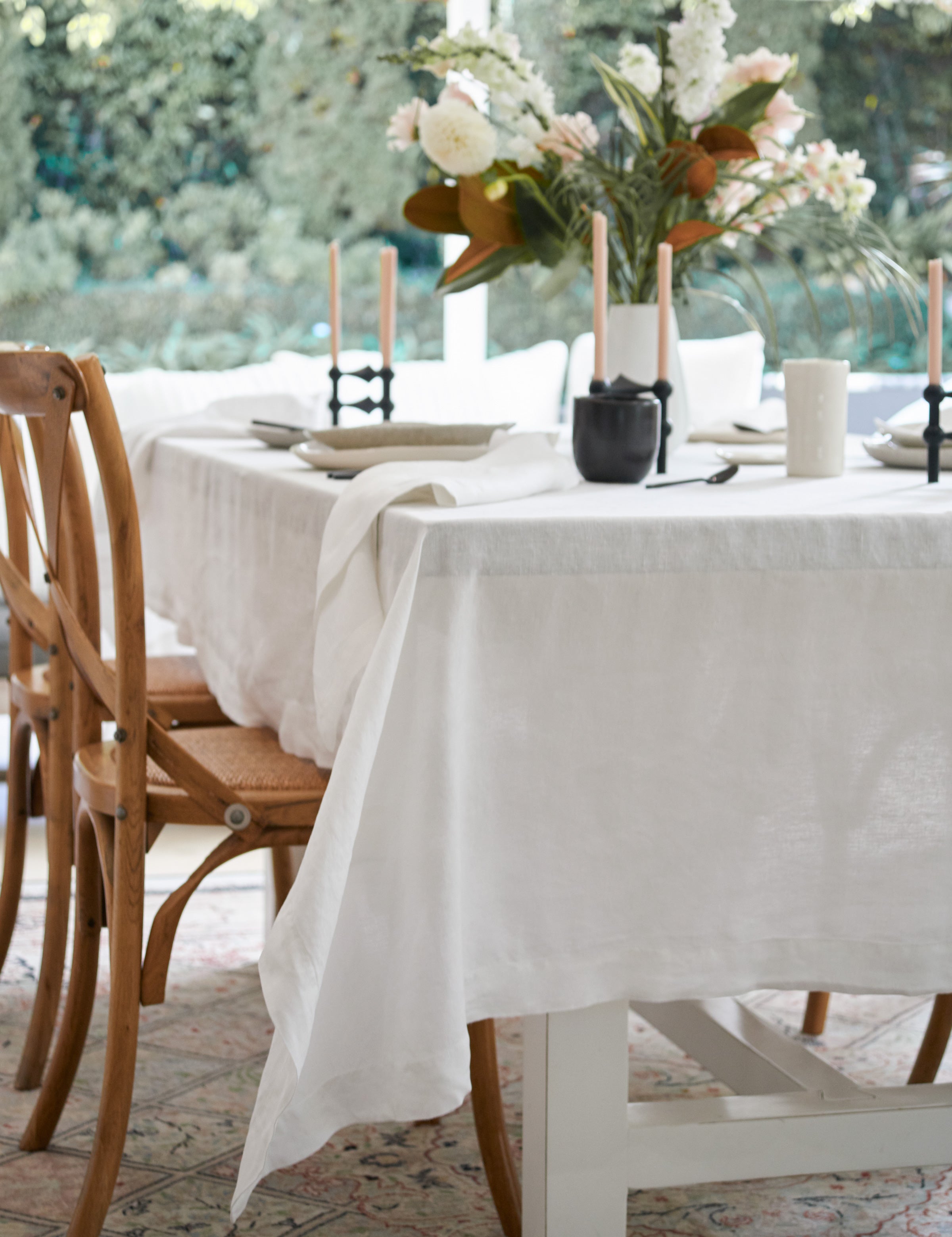 Loft Linen Tablecloth | White-1