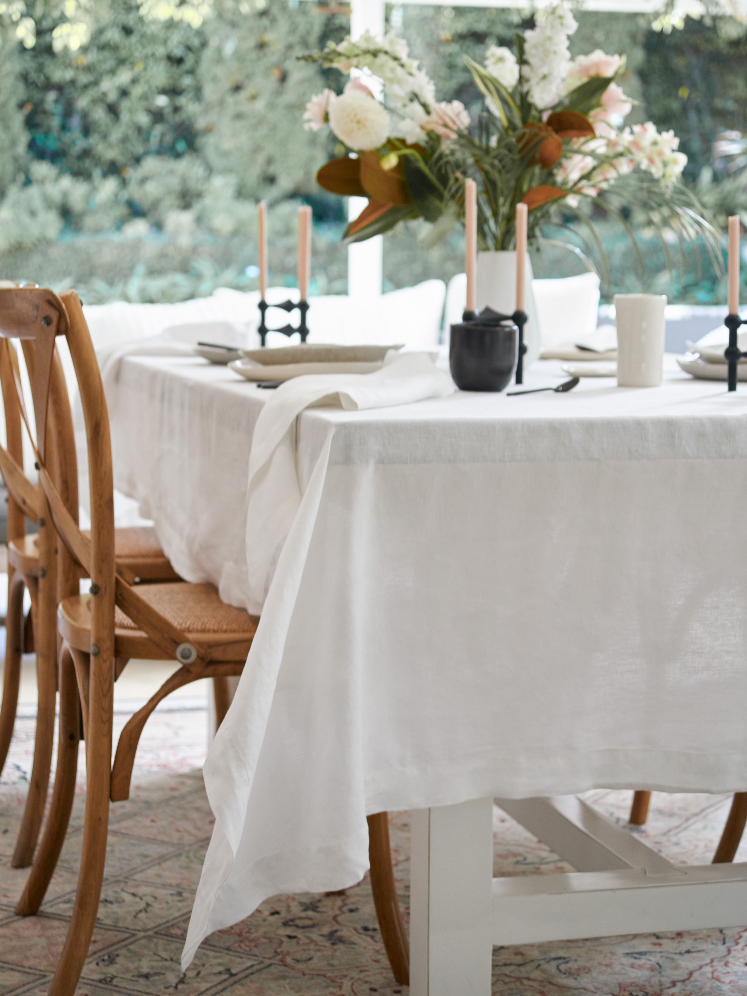 Loft Linen Tablecloth | White-1