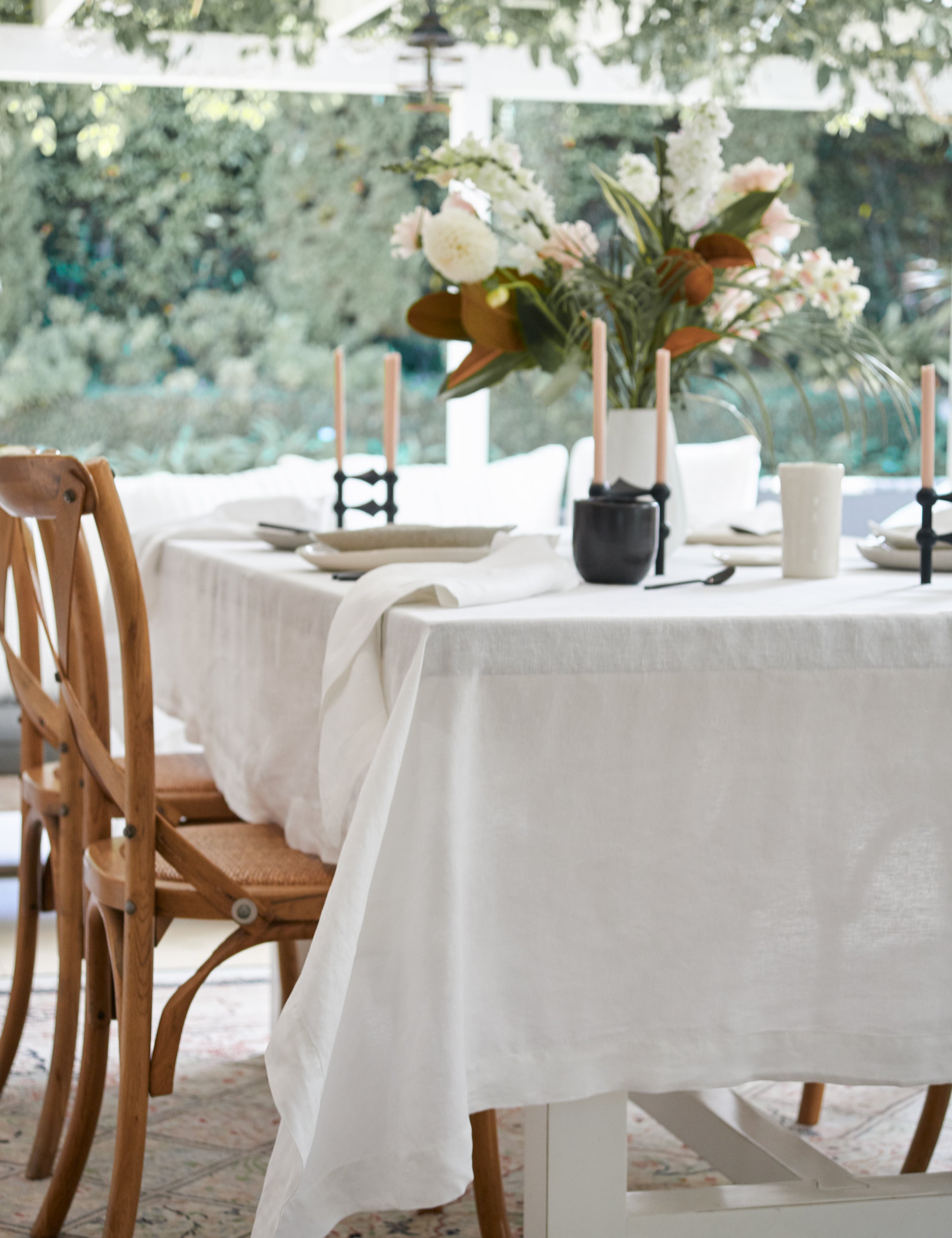 Loft Linen Tablecloth | White-2