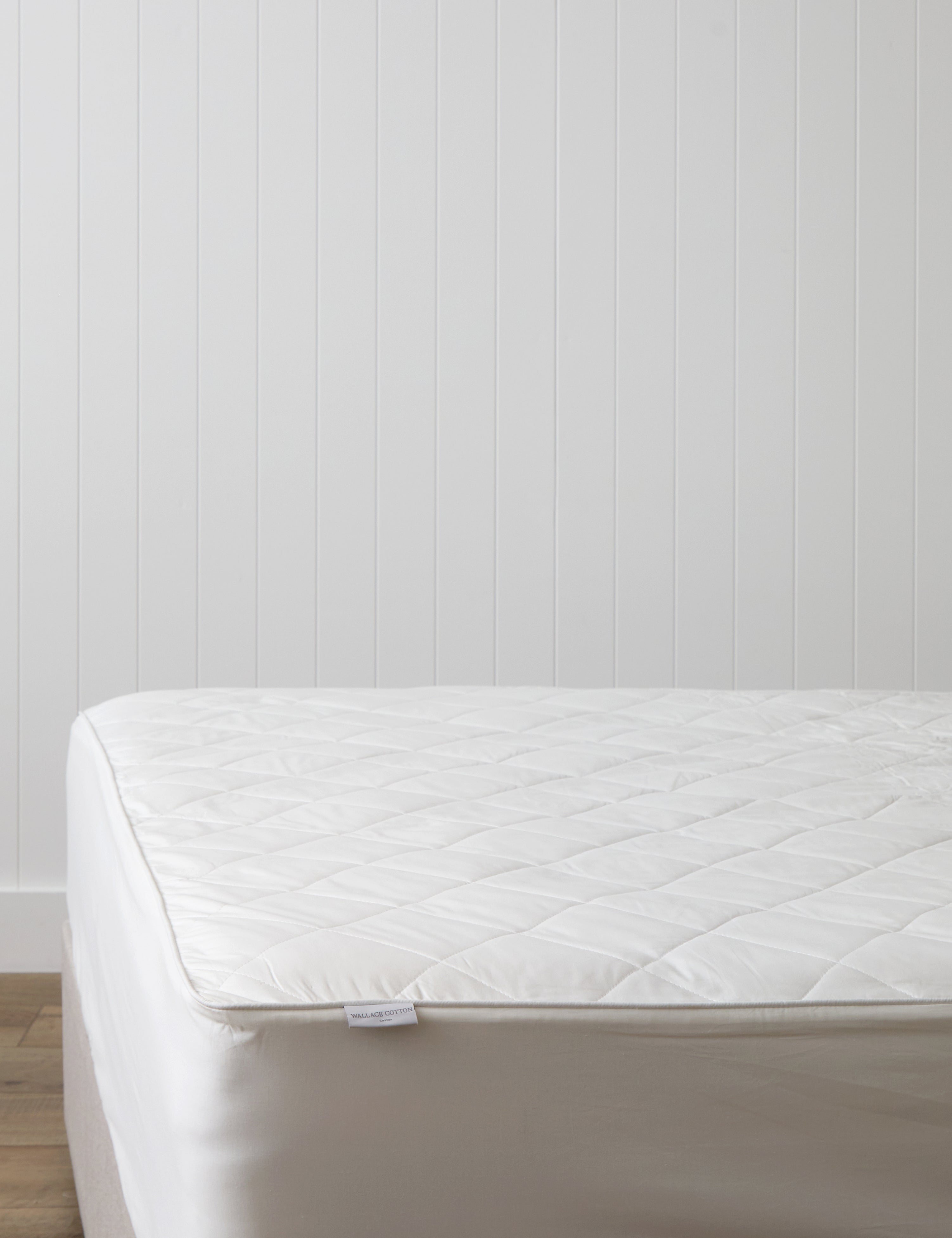Long Single Mattress Protector | White-1