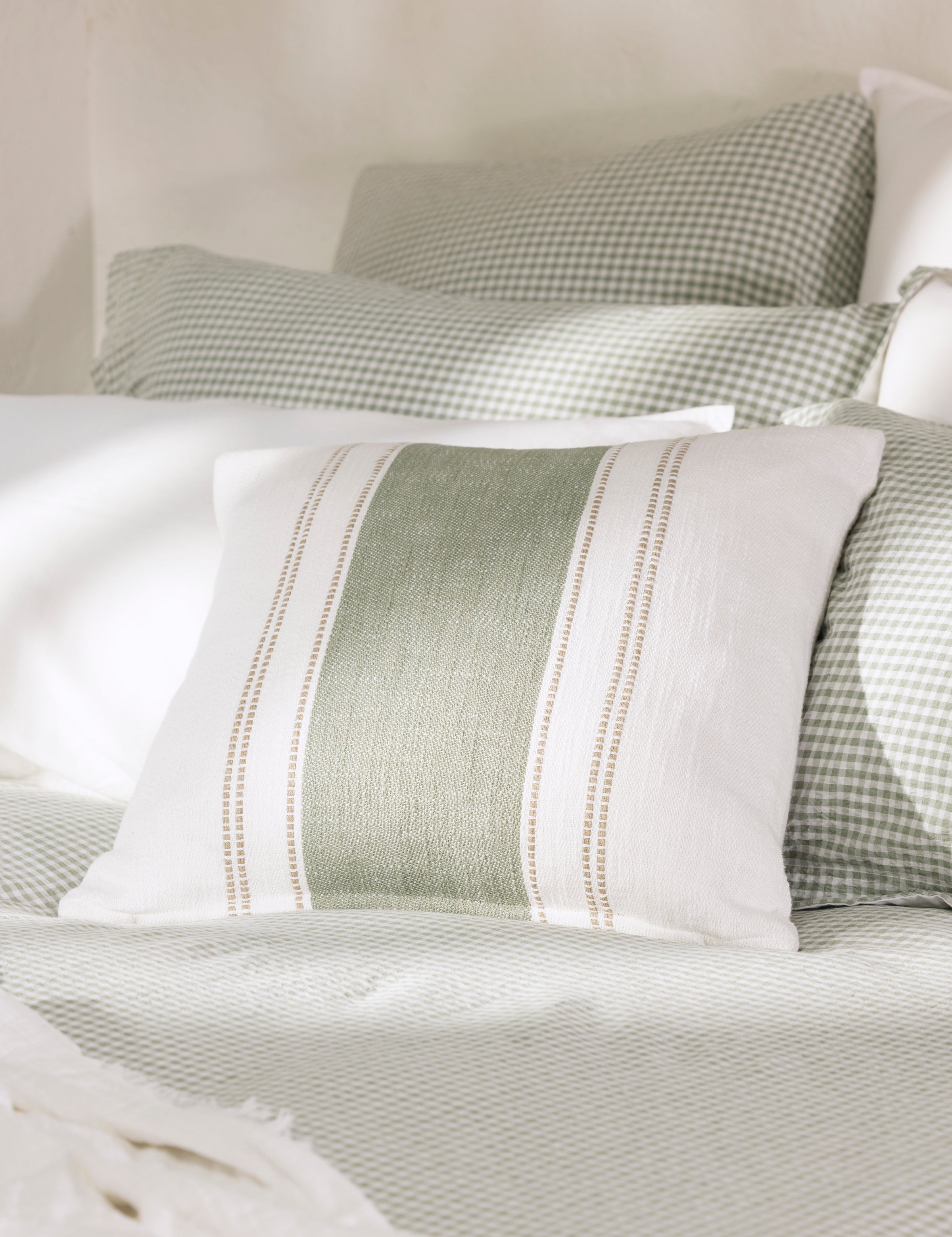 Loom Square Cushion Cover | Sage-2