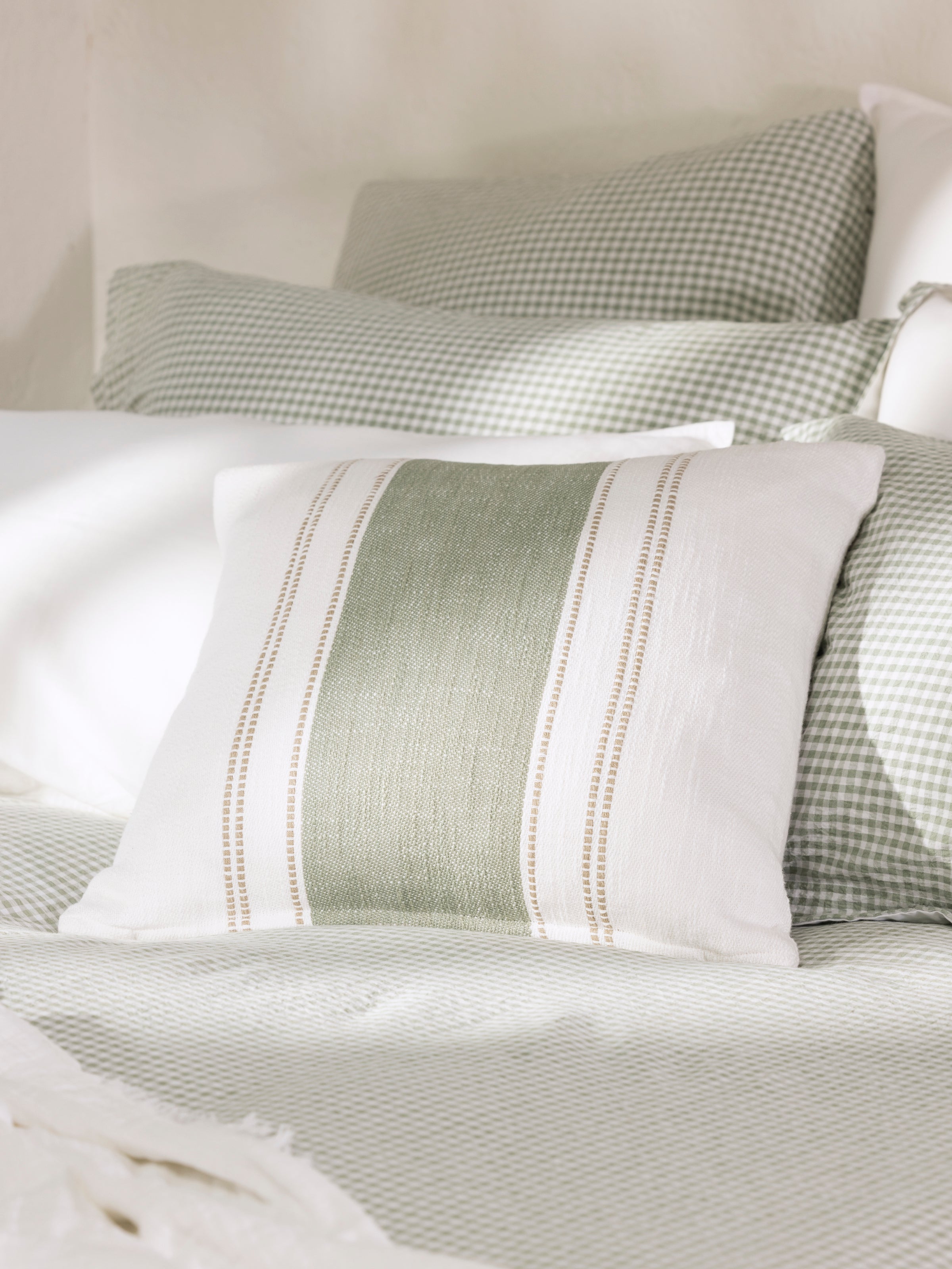 Loom Square Cushion Cover | Sage-2