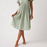 Lucie Empress Nightie | Green Gingham-1