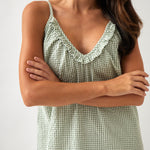 Lucie Nightie | Green Gingham-2