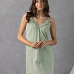 Lucie Nightie | Green Gingham-3