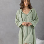 Lucie Robe | Green Gingham-3