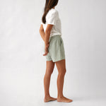 Lucie Sleep Shorts | Green Gingham-4