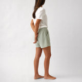 Lucie Sleep Shorts | Green Gingham-4