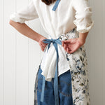 Magalie Everyday Apron | Blue Floral-4