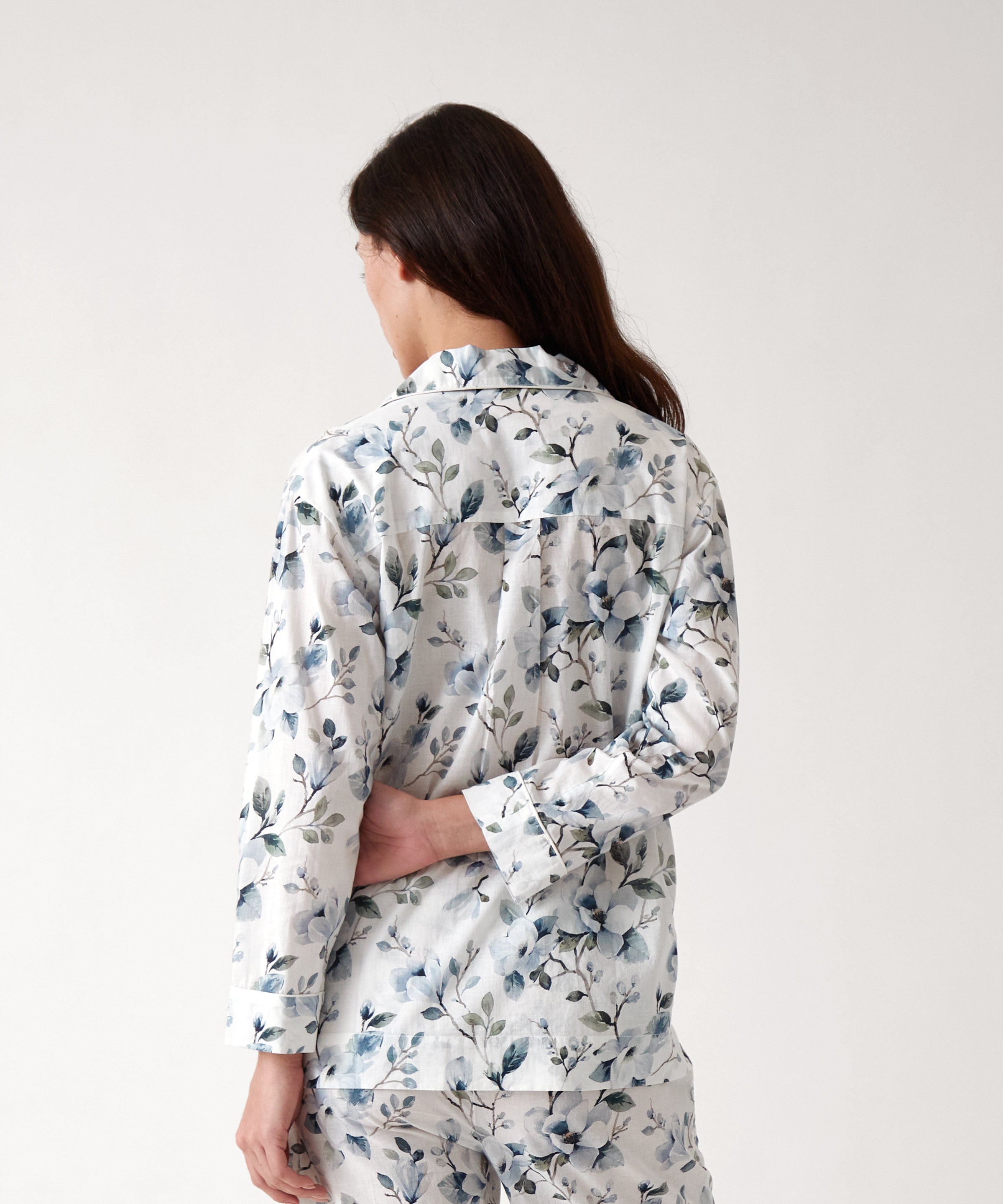 Magalie PJ Shirt | Blue Floral-4