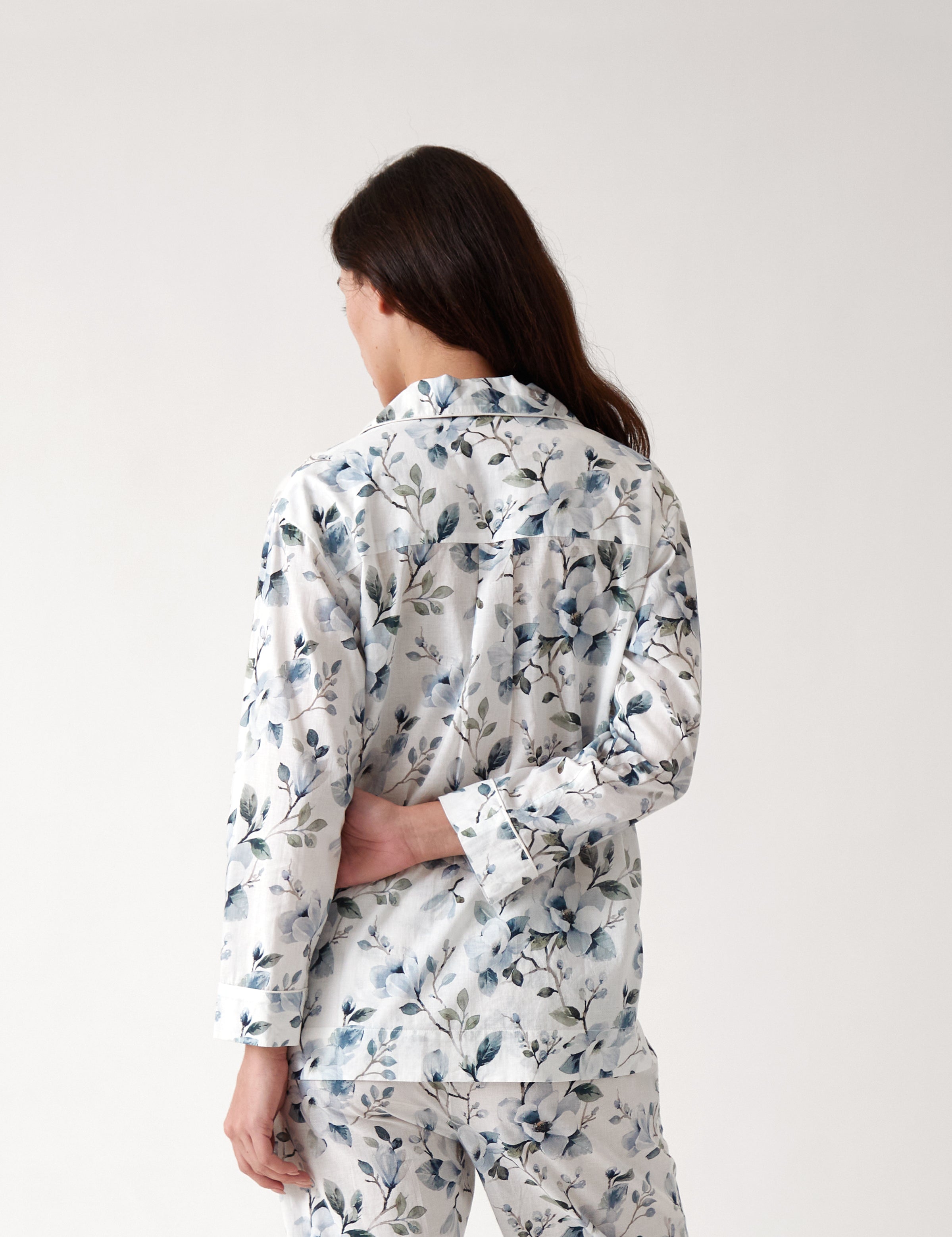 Magalie PJ Shirt | Blue Floral-4
