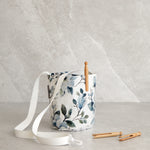 Magalie Peg Bag | Blue Floral-1