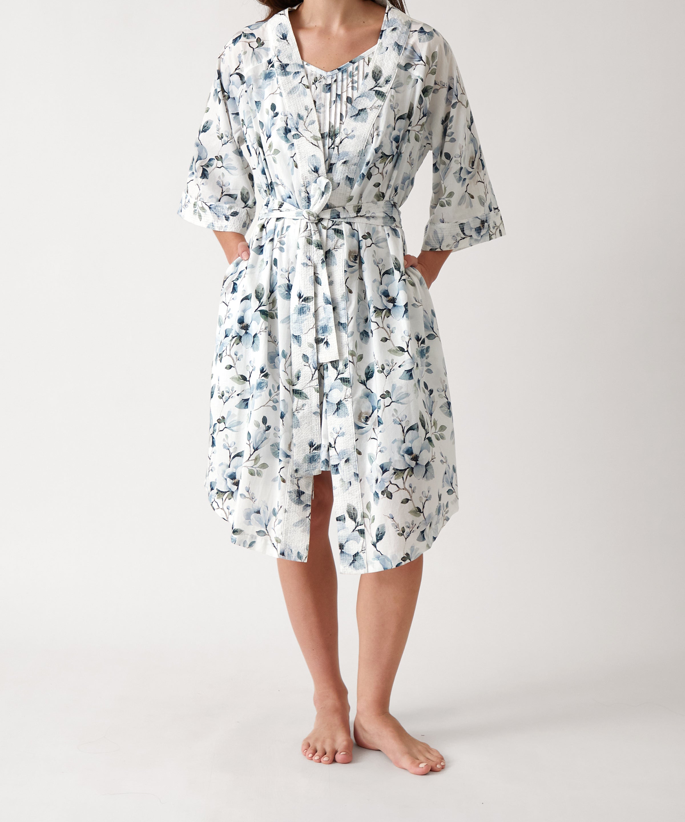 Magalie Robe | Blue Floral-1