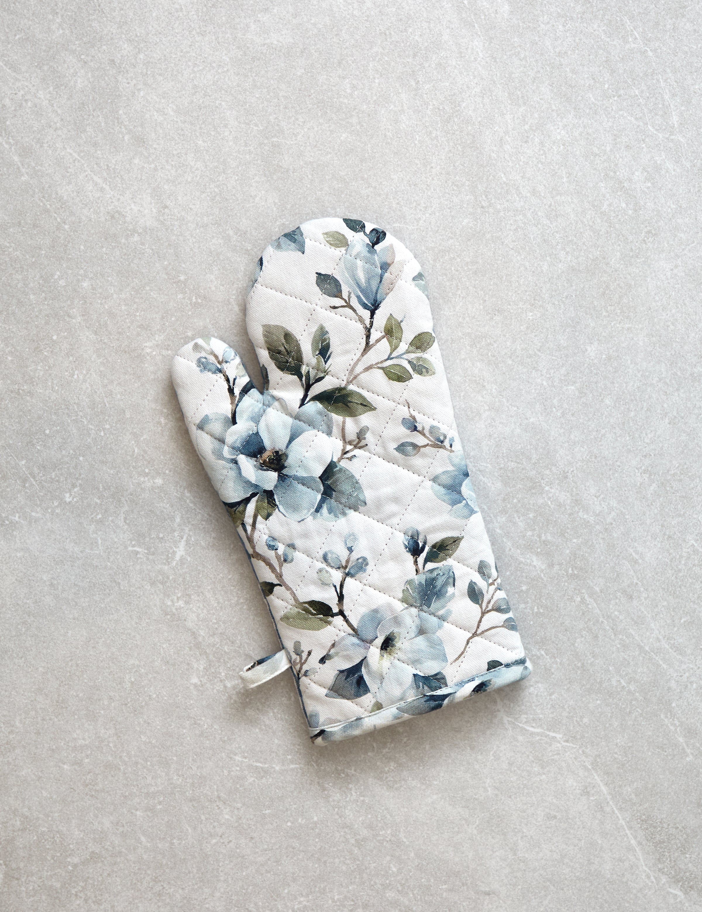 Magalie Single Oven Glove | Blue Multi-1