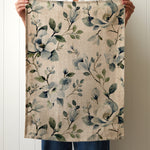 Magnolia Linen Tea Towel | Blue Floral-2