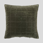 Maison Velvet European Pillowcase | Olive-1